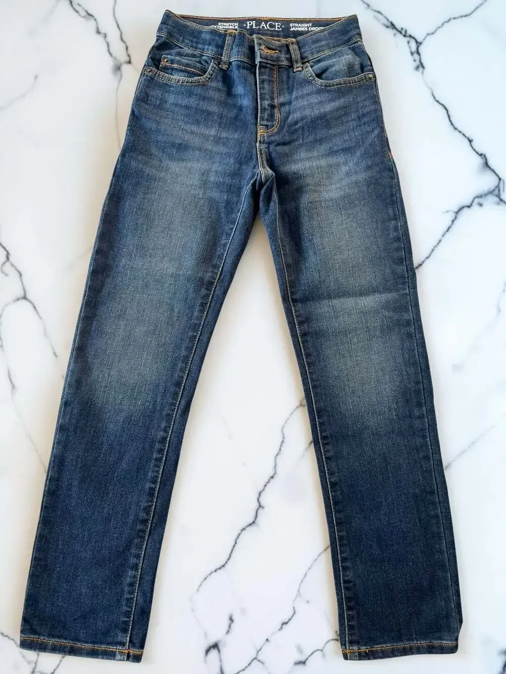 The Children's Place Boys Straight Leg Stretch Jeans Size 8 Slim